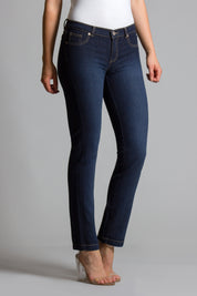 OHPOMP!® Cintura Media Skinny Jeans Azul Medio B002