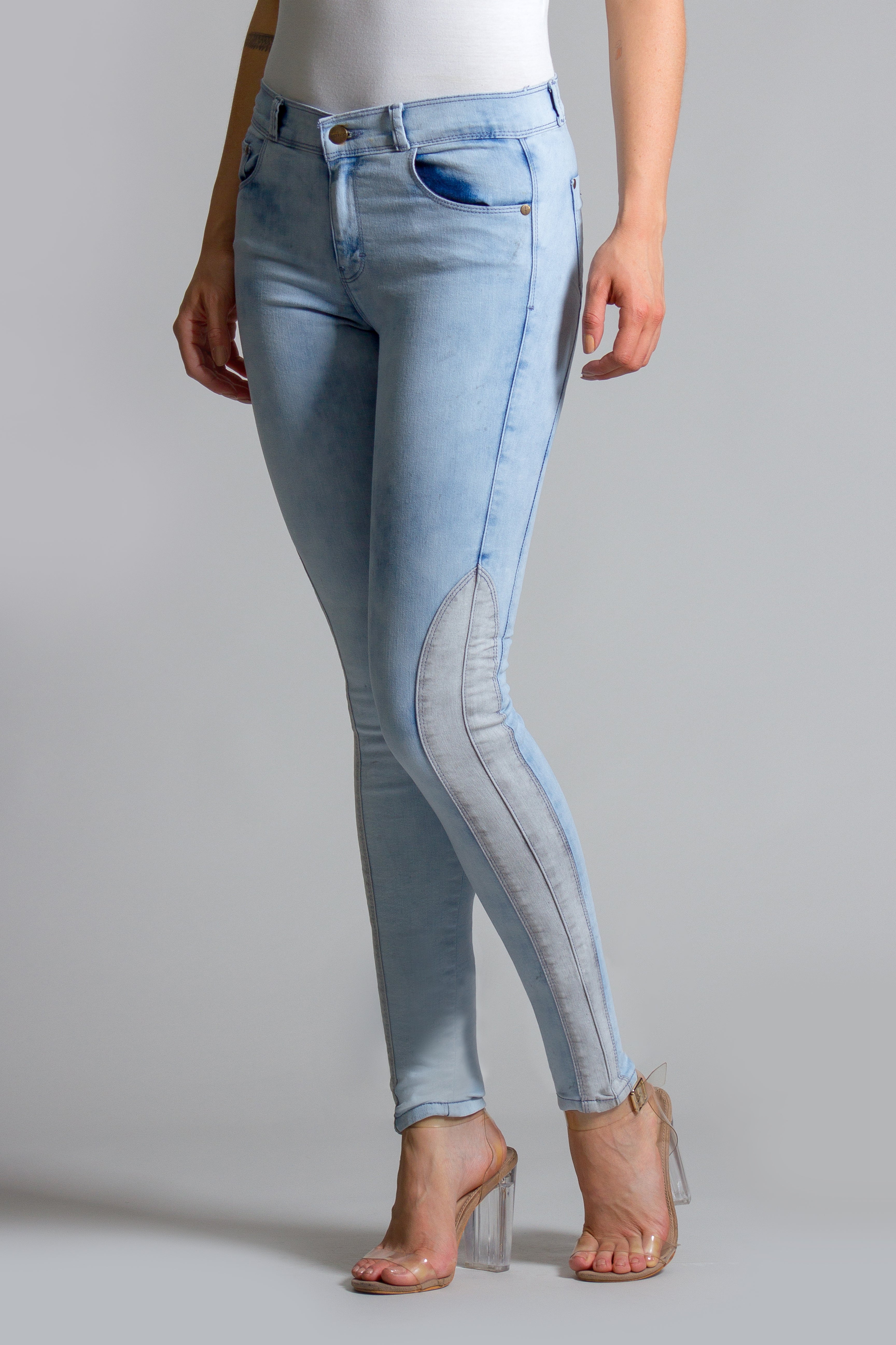 OHPOMP!® Cintura Media Super Skinny Jeans S072