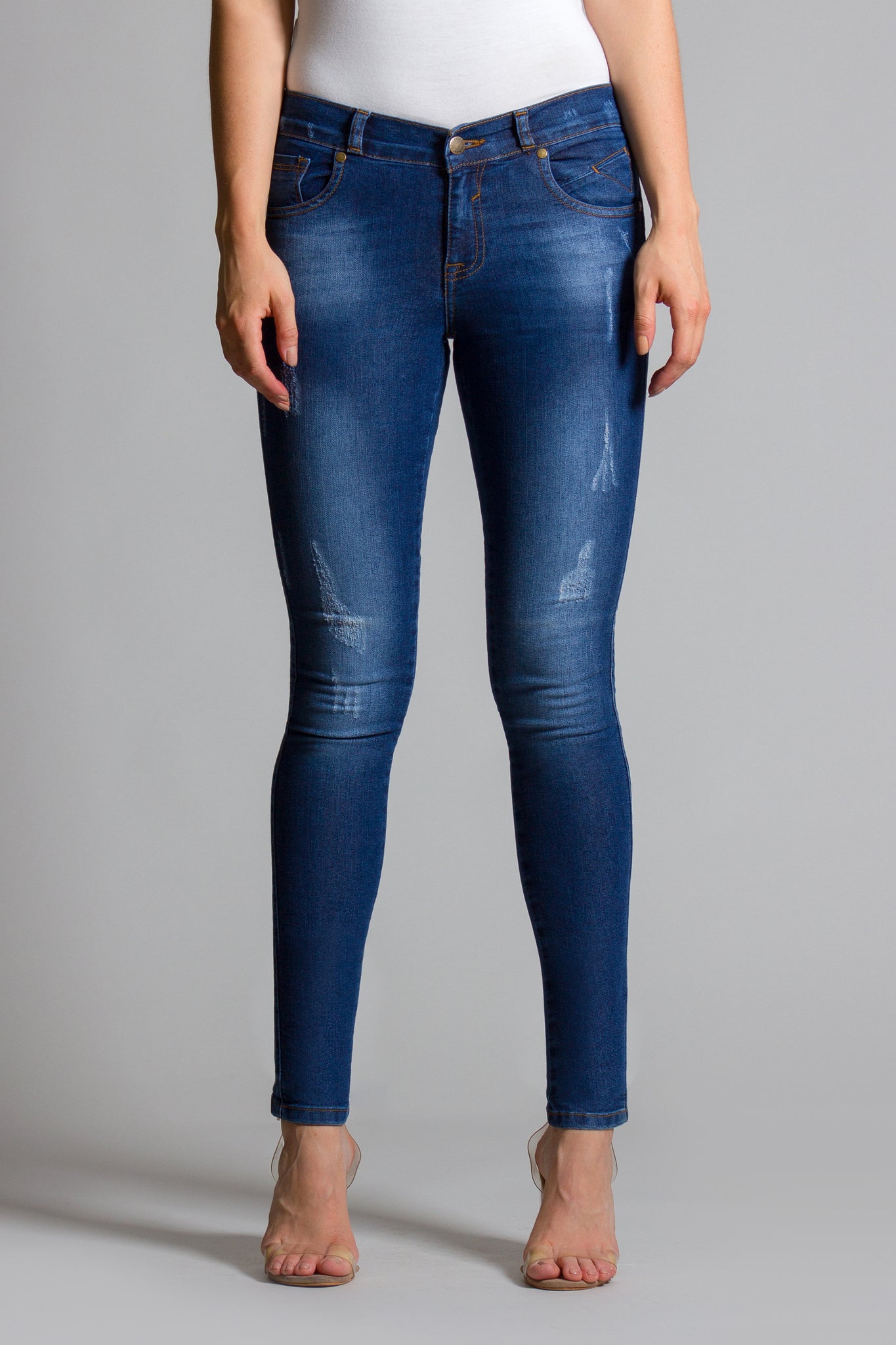 OHPOMP!® Cintura Media Super Skinny Jeans S056