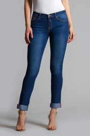 OHPOMP!® Cintura Media Super Skinny Jeans T024